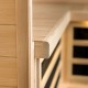 Трехместная угловая карбоновая инфракрасная сауна из кедра для дома, квартиры или бизнеса